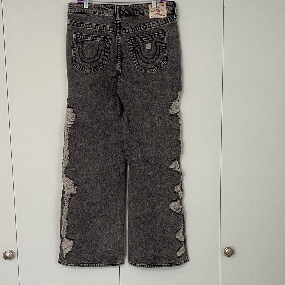 True Religion heavily destroyed Bobbi baggy 29 faded dusk - Picture 3 of 3